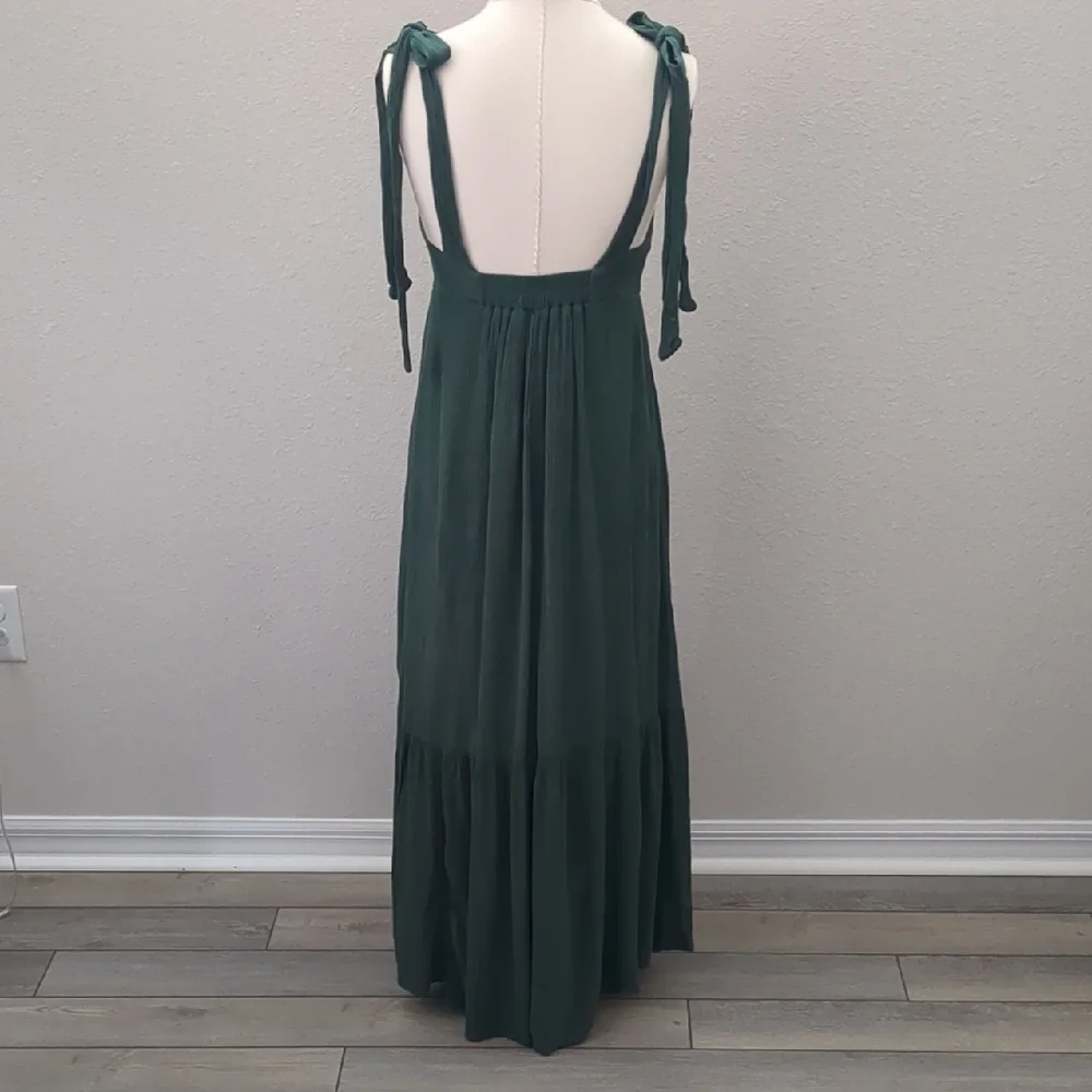 Abercrombie & Fitch Forest Green Maxi Dress